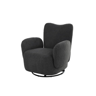 Atlas Modern Fabric Swivel Arm Chair