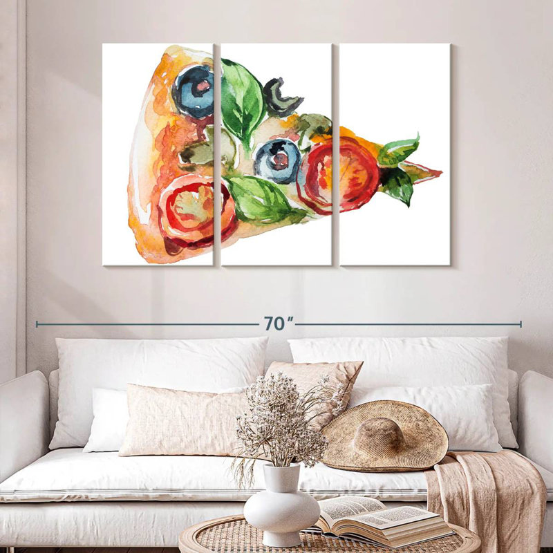 Yarlin Pizza Slice, 32" H x 50" W