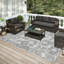 Tapis contemporain gris pied-de-poule 5 "x 7" 6 "-865310858