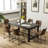 Telsha 6 - Person Four Leg Dining Set-2053431486