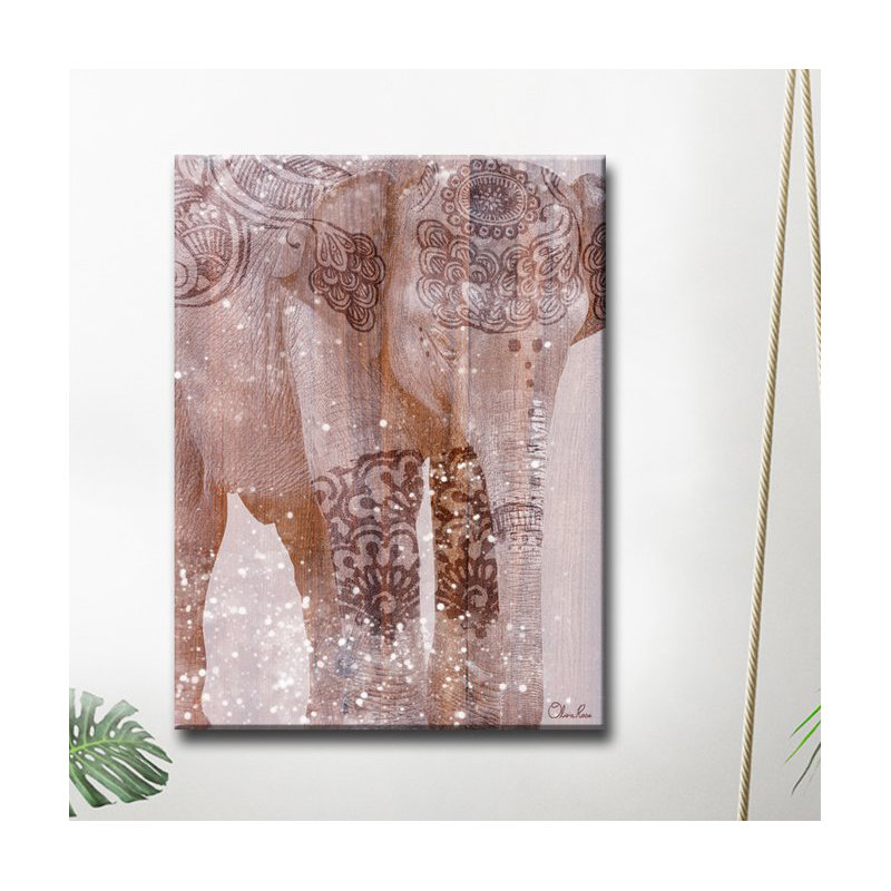 Impression sur toile tendue, "Wild zen III", H 16 po x l 12 po