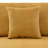 Milbrey Upholstered Orange Corduroy Armless Accent Chair with Pillow Back and Solid Wood Legs-574672837-595439994