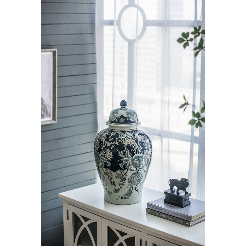 Pot de porcelaine Charette D13.5x23 "