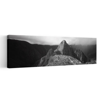Ruins Machu Picchu Peru by Mark Segal - Wrapped Canvas Panoramic Print