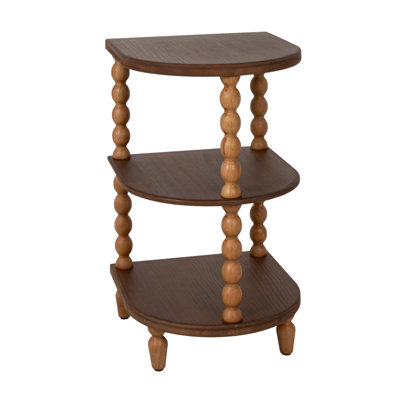 Table d'appoint demi-ronde en bois