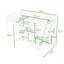 Full Wood Loft Bed With LED Light, Dressing Table, Wardrobe And Charging Ports-1530303243
