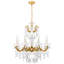 La Scala 8 Light 25in x 28.5in Chandelier in Florentine Bronze with Clear Radiance Crystals-417985628-417985607