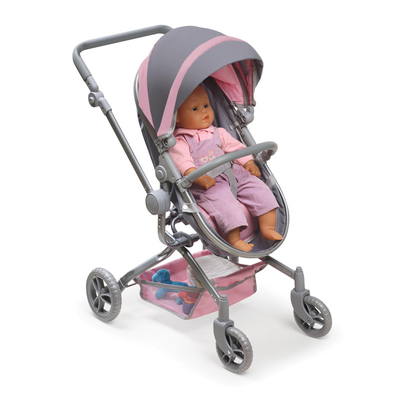 Daydream Multi-Function Single Doll Pram and Stroller