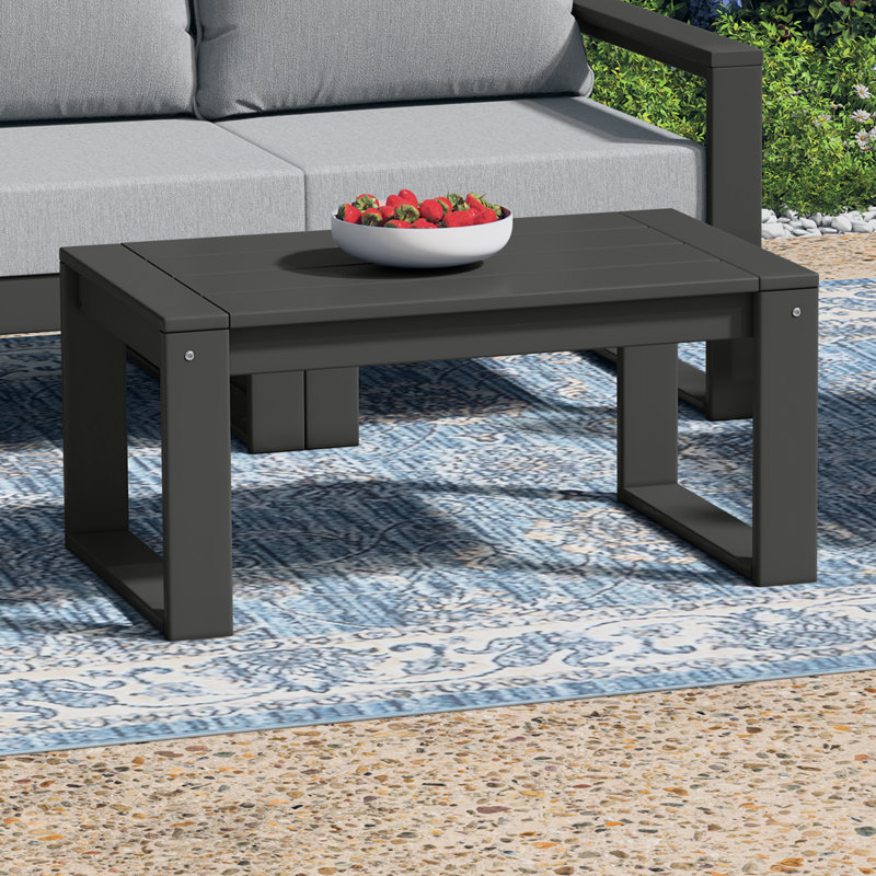 Table basse de patio, Gris
