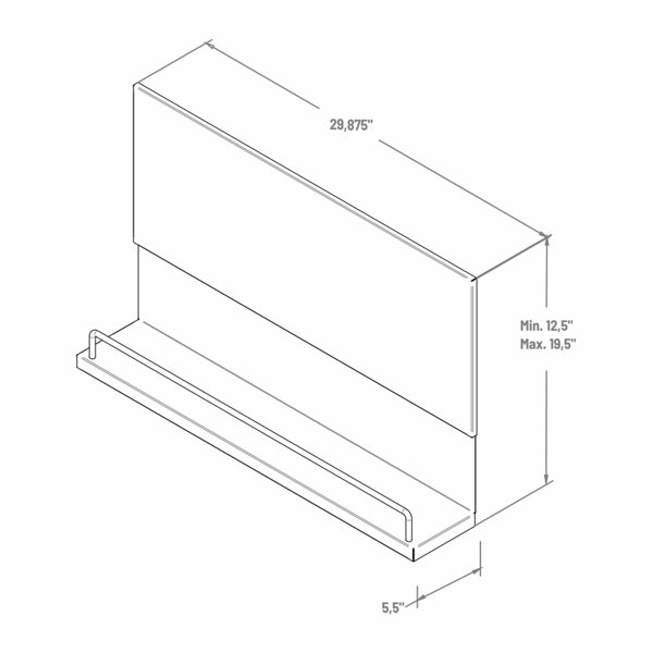 Inoxia Stainless Steel Universal Back Splash BSATC-S