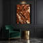 "Abstract Shapes" 52, art mural sur toile brune-1629912701