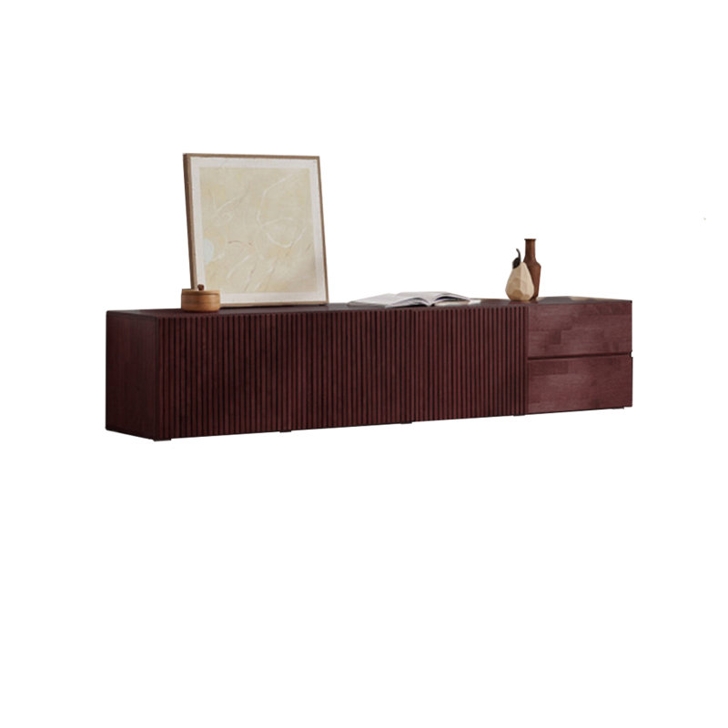 Meuble télé Modern, Brun, H 16,53 po x L 78,74 po x l 16,53 po