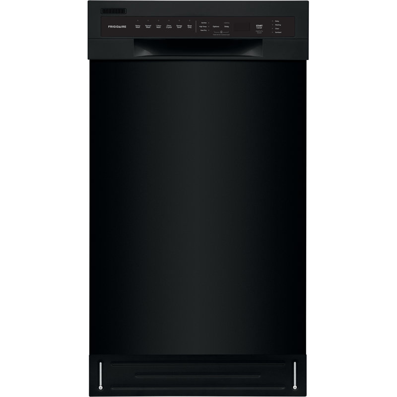 Frigidaire Series 18" 52 dBA Built-in Full Console Dishwasher with Cycle Status Indicators, Black