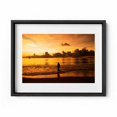 Girl On Fire Print by Joseph Regan