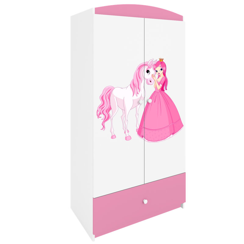 Cicero 2 Door Wardrobe, Pink