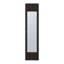 Armoire 1 porte Frisco H 67 po avec miroir et rangement vertical, noyer foncé