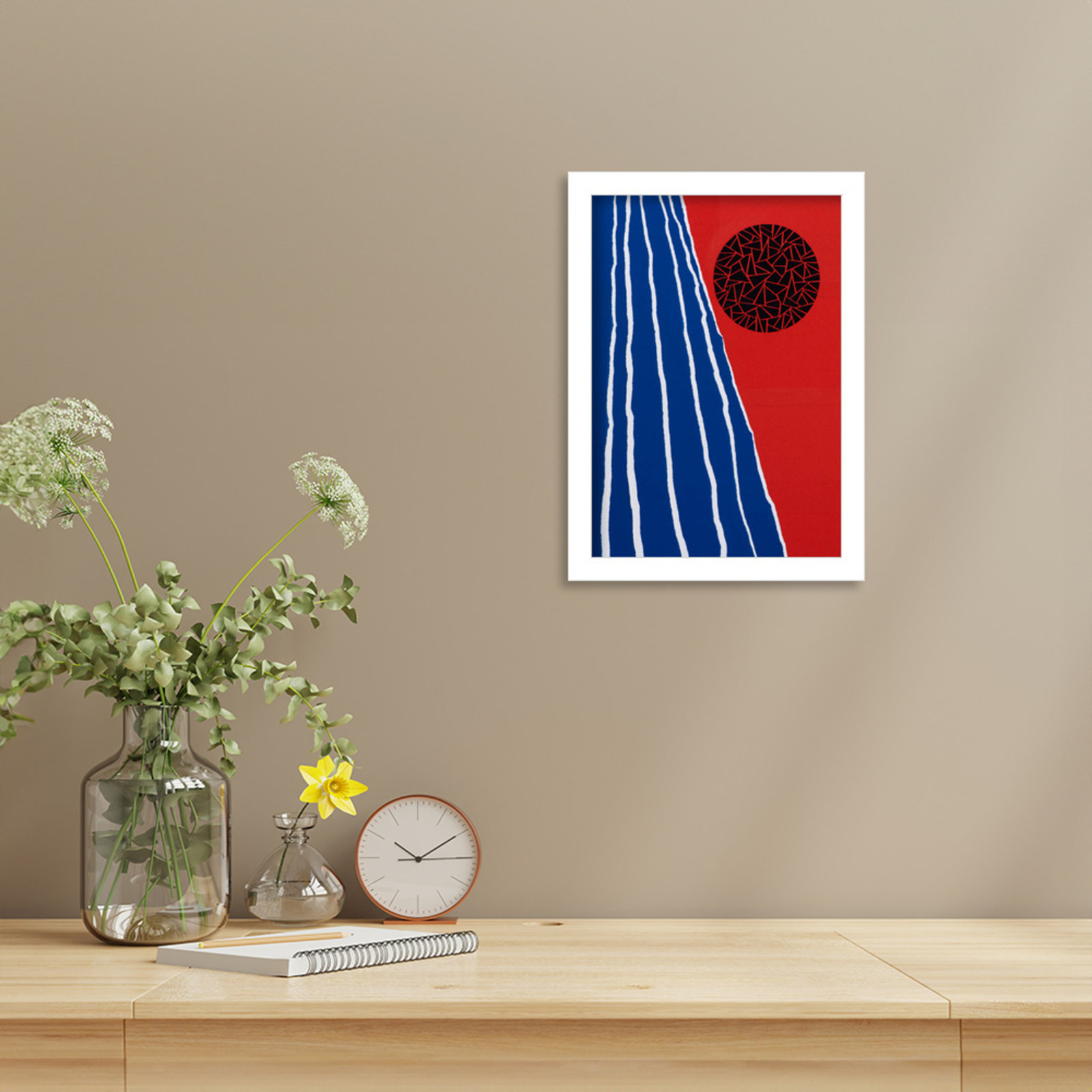 Orbis Factor by Alex Dunn, White, 13" H x 10" W x 1" D