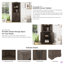 Grande armoire d'angle avec portes pour le salon, la salle de bain, la salle à manger ou la cuisine