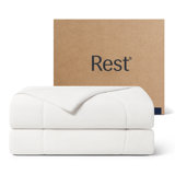 REST Evercool Award-Winning Cooling Comforter – Ultra Soft, Breathable, Lightweight, Hypoallergenic, All-Season Comforter for Hot Sleepers, Machine Washable