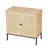 Rolland A Console Table Side Table With Rattan Door,Set Of 2