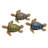 Trombley Polystone Turtle Decorative Brown Sculpture Set