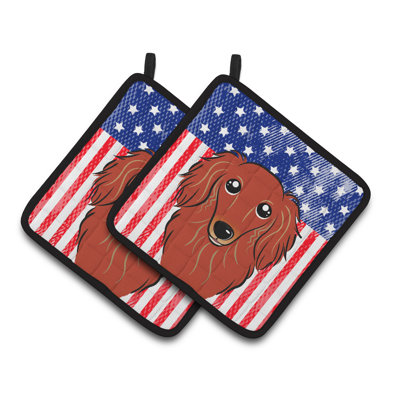 Caroline's Treasures American Flag Polyester Potholder