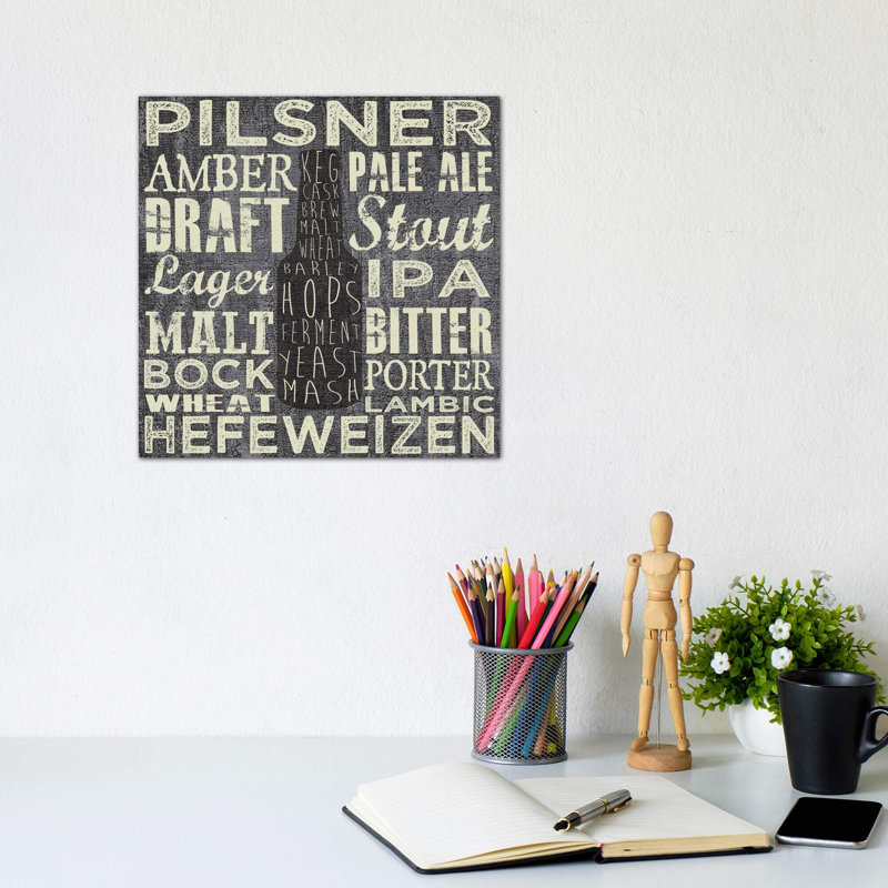 Beer Sign III by Erin Clark - Print, 30.48 cm H x 30.48 cm W