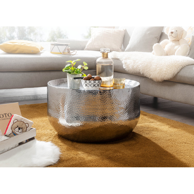 Swanhilda Solid Coffee Table, Silver