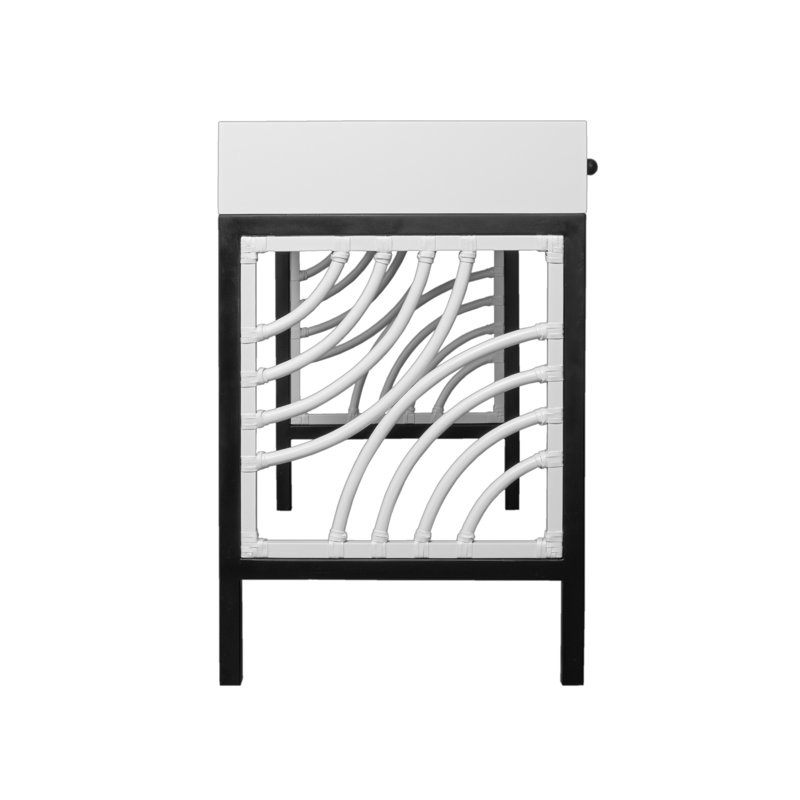 Swirl Writing Desk, White