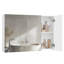 Wall Mounted Bathroom Mirror Cabinet 3 Doors Adjustable Shelves Modern 15 x 90 x 60 cm