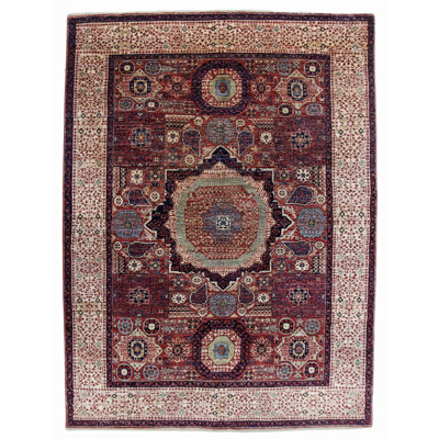 Hand Knotted Wool Area Rug