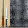 Quartz 0.63" x 0.63" Natural Stone/Glass Grid Mosaic Wall & Floor Tile