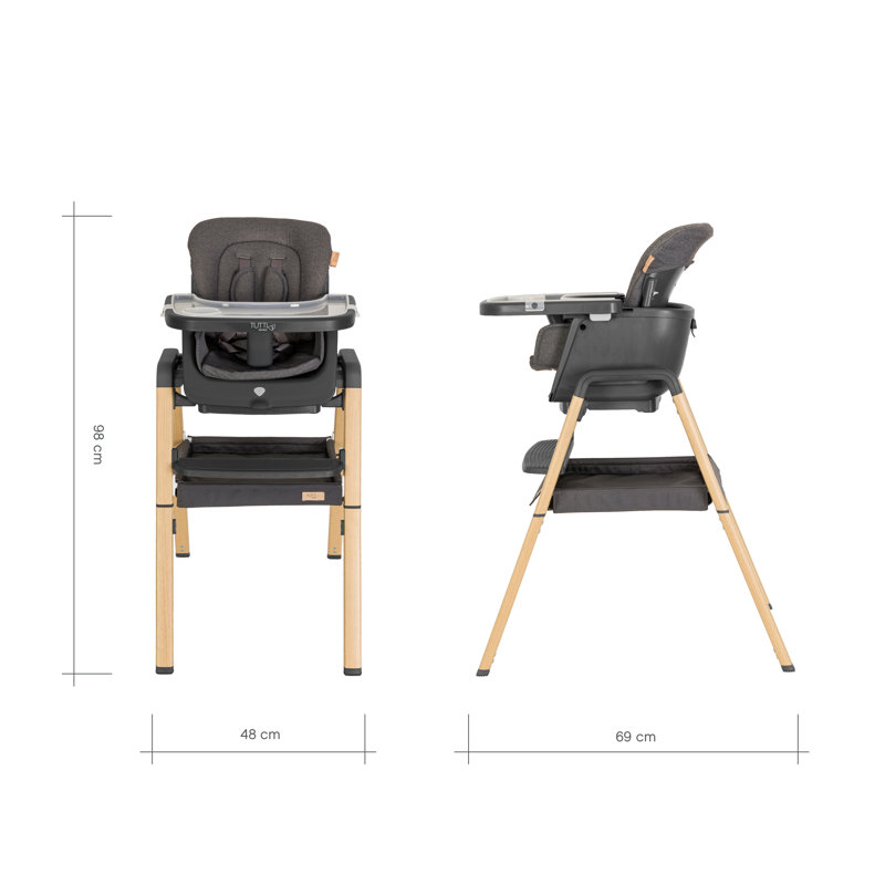 Tutti Bambini Nova High Chair , Grey/Oak