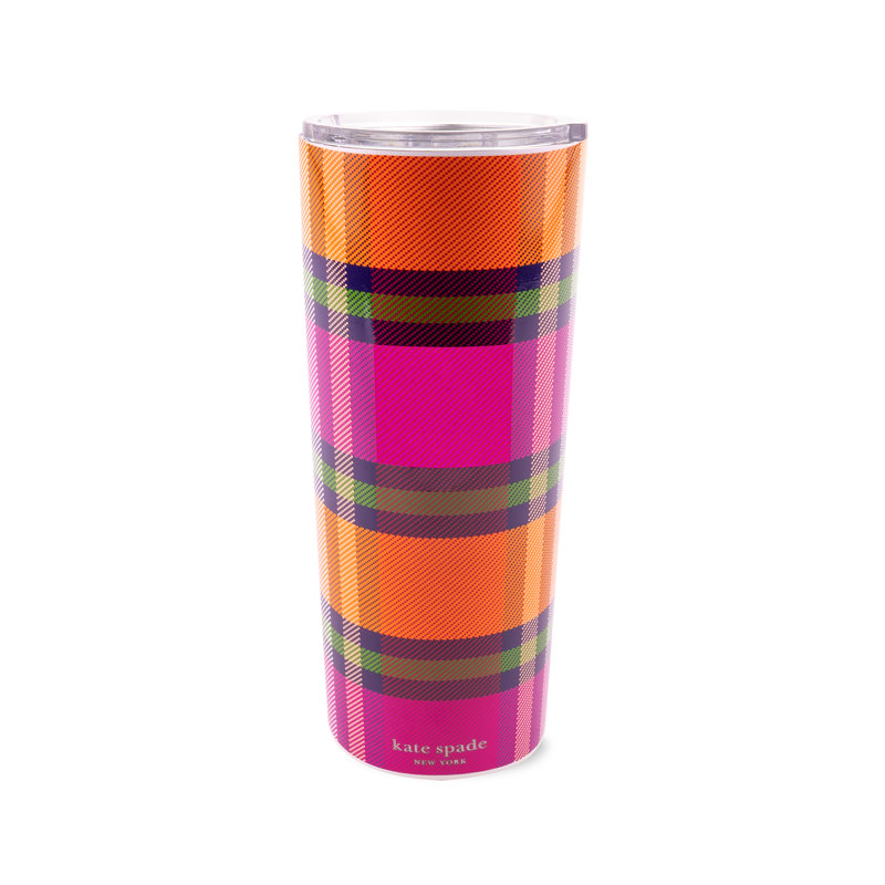 24 oz Gobelet en acier inoxydable, Grand Plaid Duo