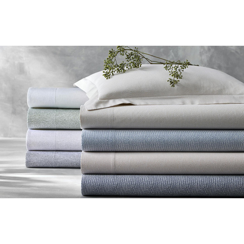 Jasper 100% Cotton Percale Fitted Sheet, Charcoal, Full Fitted Sheet