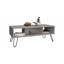 Table basse, quatre pieds, deux tablettes-2063045800