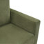Canapé-lit simple 47,2 po avec canapé-lit, matelas pliable, table d'appoint pliable, pochette de rangement latérale et deux ports USB pour le salon, vert-887705725