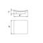 Cubic Soap Dish - Free Standing - 4" Brass/Satin Brass