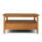 Warm Shaker 36"W Solid Wood Square Coffee Table with Two Drawers and Open Shelf-335872249
