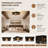 2 Pack 2-Light Matte Bronze Farmhouse Square Flush Mount Ceiling Light-136139156
