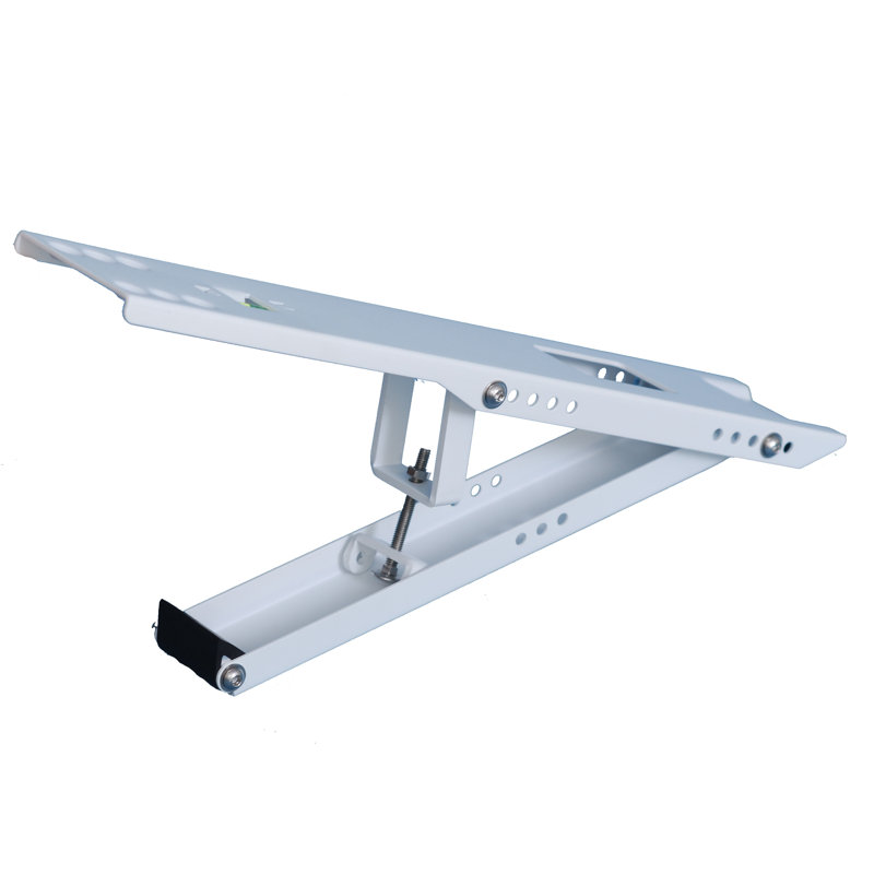 Heavy Duty Adjustable White Steel Air Conditioner Mounting Bracket