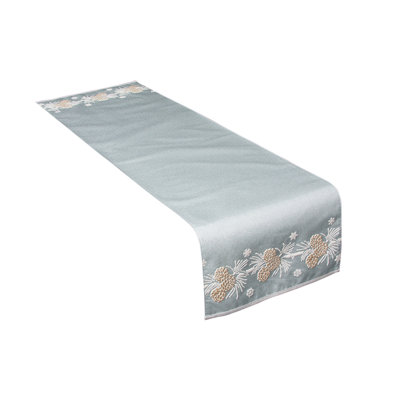 Cheraw Pine Cone Christmas Table Runner