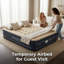 Matelas gonflable Queen avec pompe intégrée, surélevé de 45 cm (18 po).