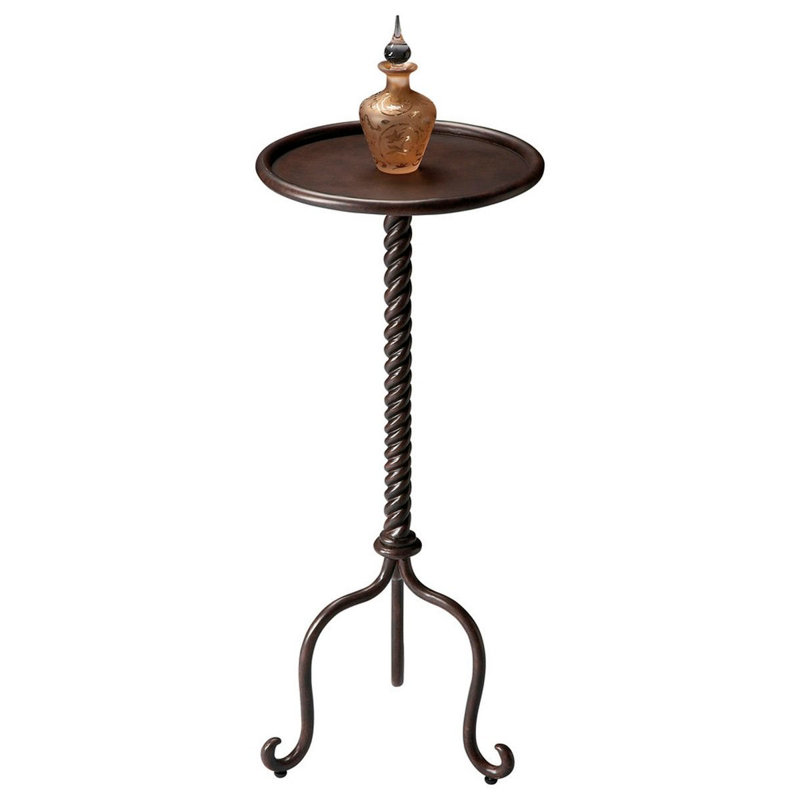 Alma Metal Pedestal Side Table