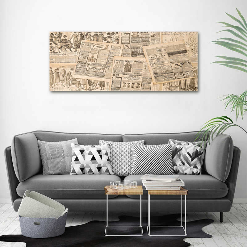 The Old Newspaper - Wrapped Canvas Print