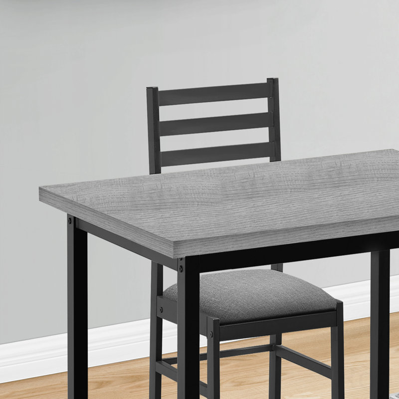 Ensemble repas, 5 pièces, ensemble rectangulaire 40 po, Gris