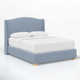 Allis Upholstered Wingback Bed