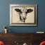 «Charcoal Cow II», reproduction sur toile encadrée-2139298381