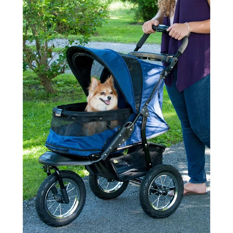Midnight River Blue No-Zip Dog Jogging Stroller