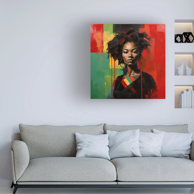 «People People Colorful Model 23 on Canvas» par Ray Heere, reproduction